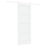 Sliding Door ORKDAL White 78 x 202 cm Solid Pine Wood 3333751