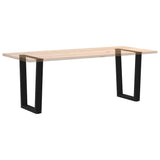 Dining Table Leg Black Powder-coated steel 60 cm wide 4012640