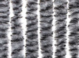 Fly Curtain Grey and Black and White 118x220 cm Chenille 4004882
