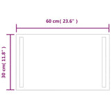 LED Bathroom Mirror 60x30 cm 151743