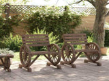 Garden Chairs 2 pcs 58x58x78.5 cm Solid Wood Fir 365102