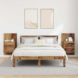 Wall-mounted Bedside Cabinet 2 pcs Old Wood 48.5 x 32.5 x 80 cm 880486