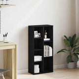 Bookcase Black Oak 50x25x104 cm Engineered Wood 862470