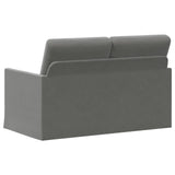 2 Seater Sofa Dark Grey 130 x 81 x 82 cm Velvet 42041055