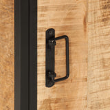Bathroom Cabinet 40x27x180 cm Iron and Solid Wood Mango 3217113