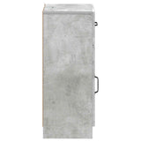 Bathroom Storage Cainet UTRECHT Concrete Grey 30 x 31 x 77 cm 897708