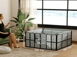 Steel Dog Whelping Box with Washable Whelping Pad, Wind-Resistant Cloth, for Small, Medium Dogs, 102 T3398P555180