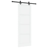 Sliding Door ORKDAL White 83 x 232 cm Solid Pine Wood 3333621