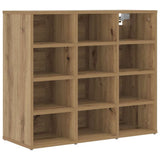 Shoe Cabinet Artisan Oak 77.5 x 30 x 67 cm Engineered Wood 875213