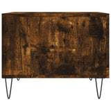 Coffee Tables 2 pcs Smoked Oak 50x50x40 cm Engineered Wood 829391