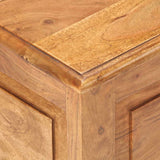 Chest Natural wood Solid acacia wood Small Storage Chest Square 289649