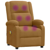 Massage Chair Brown Velvet 342418