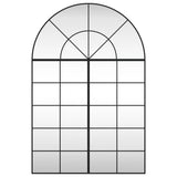 Wall Mirror Black 100x150 cm Arch Iron 3200614