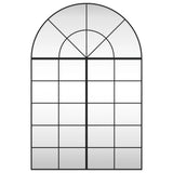 Wall Mirror Black Glass, Iron 150 x 100 cm Minimalistic 3200614