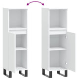 Bathroom Cabinet White 30x30x100 cm Engineered Wood 831564