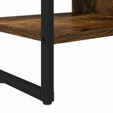 Side Cabinet Smoke Oak 96.5 x 30 x 75 cm Engineered Wood 886614