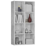 ZNTS Book Cabinet/Sideboard Concrete Grey 66x30x130 cm Engineered Wood 800157