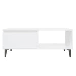 Coffee Table White 90x60x35 cm Engineered Wood 806004