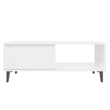 Coffee Table White 90x60x35 cm Engineered Wood 806004