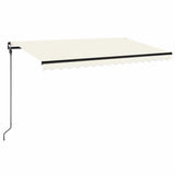 3069117 Manual Retractable Awning 450x300 cm Cream