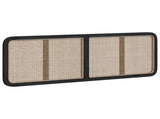 Headboard with Headboard Black 160 x 55 x 3 cm Rattan 42011571