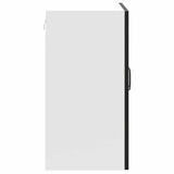 Kitchen Wall Cabinet Kalmar Black Engineered Wood 853588