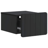 Wall-Mounted Bedside Cabinet 2 pcs Black 33 x 34.5 x 24 cm 898258