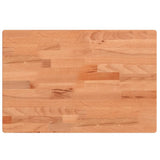 Basin Shelf Wall Mounted Steel and Solid Wood Beech 3302375
