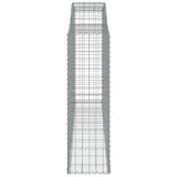 Arched Gabion Baskets 7 pcs 300x50x160/180 cm Galvanised Iron 3146760