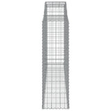 Arched Gabion Baskets 8 pcs 300x50x160/180 cm Galvanised Iron 3146761