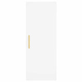 Highboard White 34.5x34x180 cm Engineered Wood 3198969