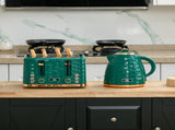 3000W 1.7L Rapid Boil Kettle & 4 Slice Toaster, Kettle and Toaster Set with 7 Browning Controls and T3398P344648