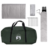 Camping Tent with Rainfly Water-resistant Dome Army Green 42028523