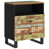 Bedside Cabinet 50x33x62cm Solid Wood Reclaimed&Engineered Wood 350666