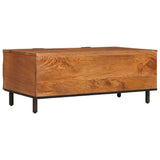 Coffee Table Brown 100 x 54 x 40 cm Solid Mango Wood 4017912