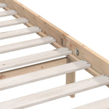 Bed Frame Natural Wood Solid Pine Wood Single Durable Bed Frame 810132