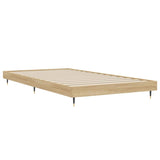 Bed Frame without Mattress Sonoma Oak 100x200 cm Engineered Wood 832160
