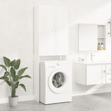 Washing Machine Cabinet High Gloss White 64x25.5x190 cm 808419
