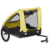 Pet Bike Trailer Yellow and Black 92596