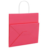Paper Bags 250 pcs with Handles Pink 54x15x49 cm 4101682