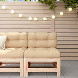 Garden Middle Sofa Solid Wood Pine 825611