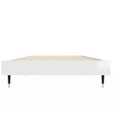 Bed Frame without Mattress High Gloss White 75x190 cm Small Single 832207