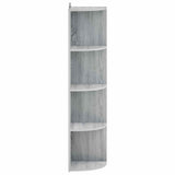 Corner Shelf 4-Tier 41.5 x 41.5 x 143 cm Engineered Wood 8016339