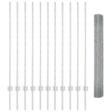 Fence and Post Silver 1.2 x 25 m Steel 3336365