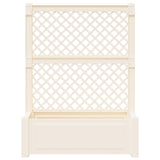 Big Planter with Trellis White 99.5 x 43 x 133.5 cm PP 42041722