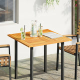 Table Top 80x80x2.2 cm Square Solid Wood Acacia 4004256