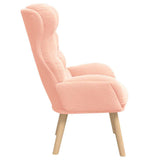 Armchair Pink 69 x 74 x 93 cm Sherpa Fabric 42001882