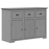 Sideboard BODO Grey 115x43x79.5 cm Solid Wood Pine 355067