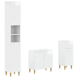 3 Piece Bathroom Cabinet Set DELFT Engineered Wood 3417868