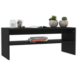800127 Coffee Table Black 100x40x40 cm Engineered Wood
